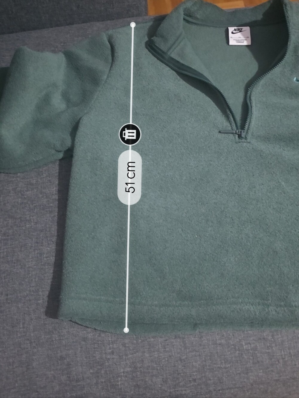 Nike| Forest Green Quarter-Zip Fleece - Picture 4 of 4